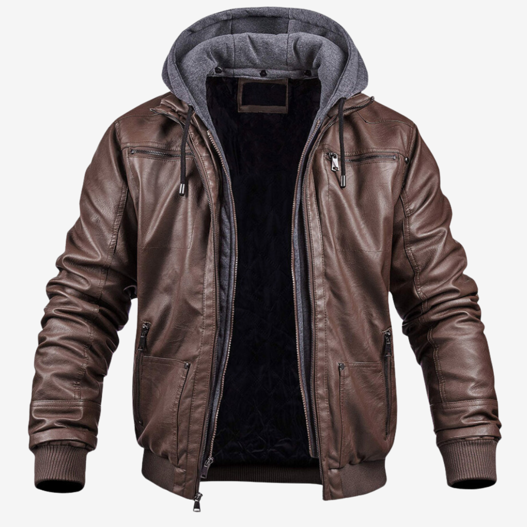 Marcus | Luxe Winter Leather Jacket